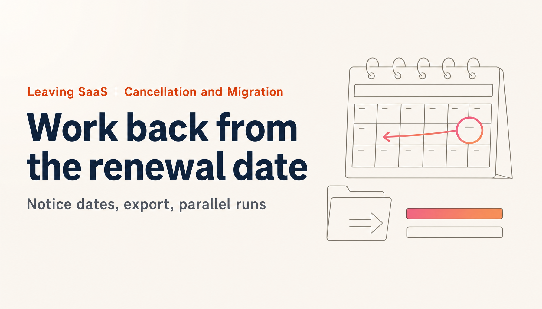 How to Cancel a SaaS and Migrate Off It: Notice Deadlines, Data Export, and Parallel Runs