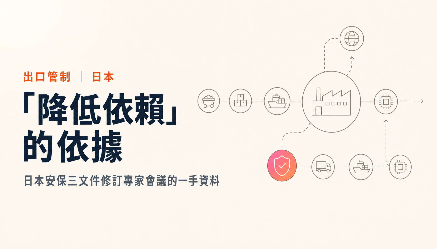 日本安保三文件修訂專家會議討論經濟安全｜「降低依賴」結論的一手依據