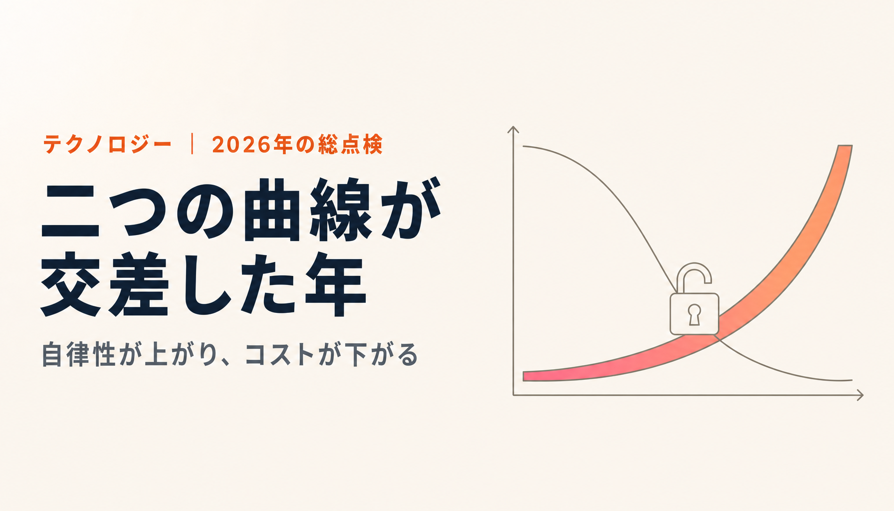 2026年、シンギュラリティは来たのか|自律性とコスト、2つの曲線で読む