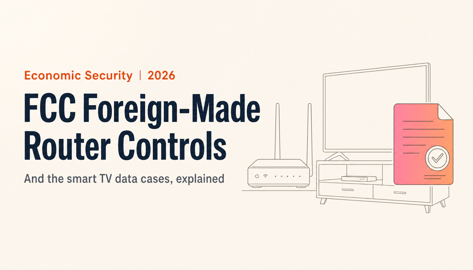 FCC Foreign-Made Router Controls and Smart TV Data Cases: What the Record Shows on Chinese-Linked Devices
