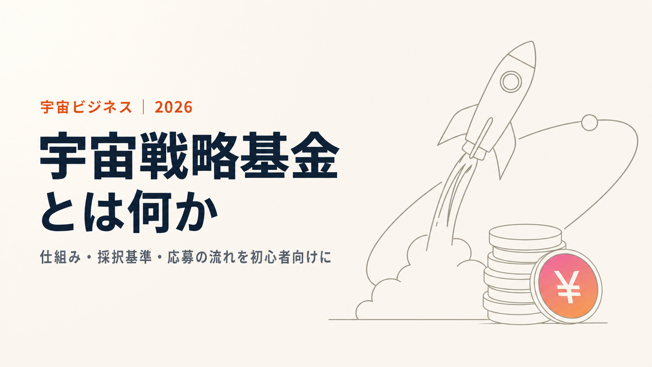 宇宙戦略基金とは?仕組み・採択基準・応募の流れを初心者向けに解説【第3期2,000億円】
