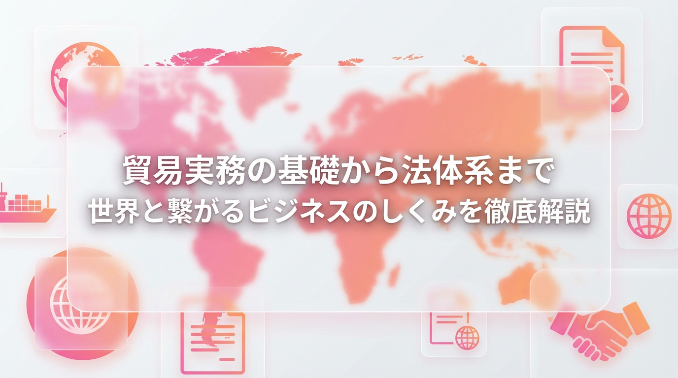 貿易実務の基礎から法体系まで 世界と繋がるビジネスのしくみを徹底解説