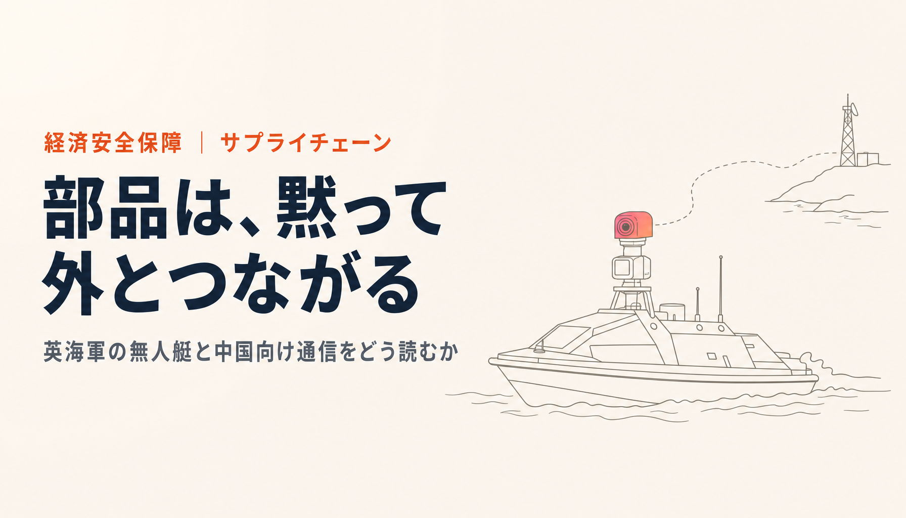 英海軍の無人艇が中国へ通信していた|「バックドア」と呼ぶ前に知っておきたい部品の話