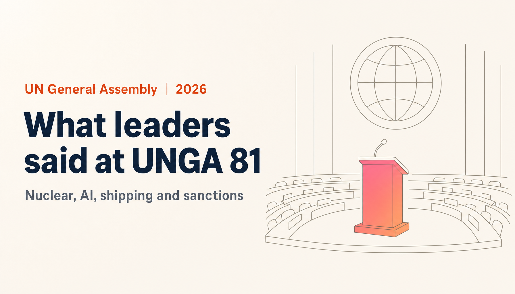UNGA 2026 General Debate: What World Leaders Said on Security