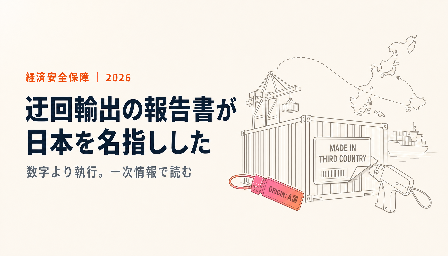 迂回輸出とは何か。ホワイトハウス報告書が日本を名指しした意味