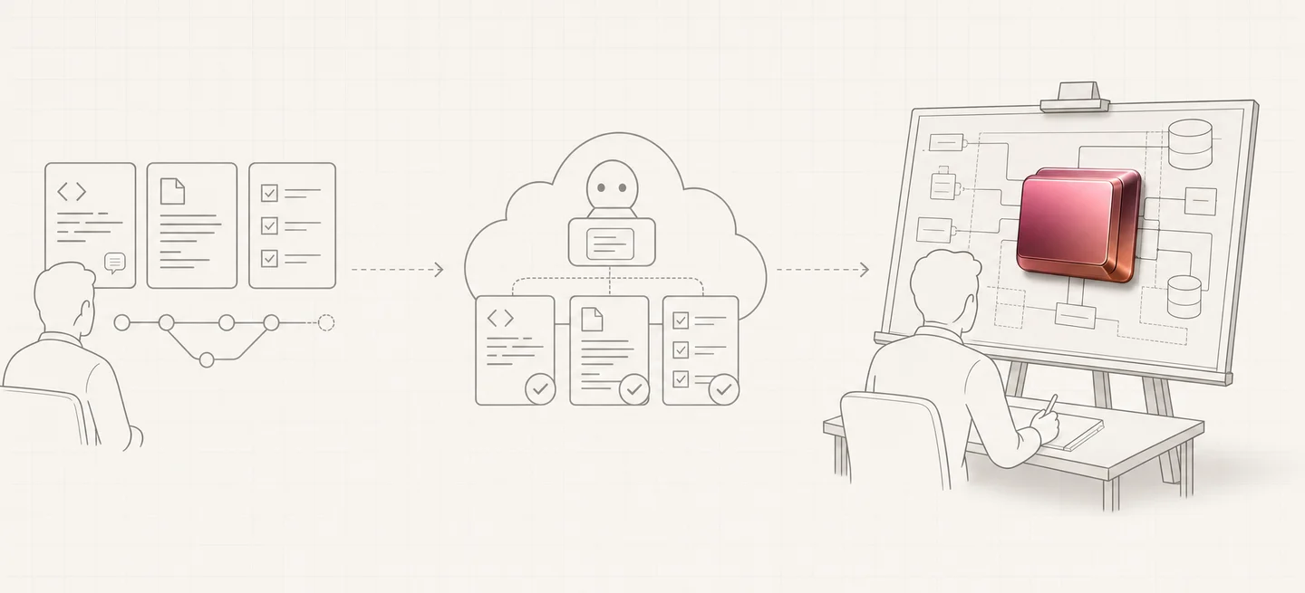 Delegate reviews and tests. Focus on design.